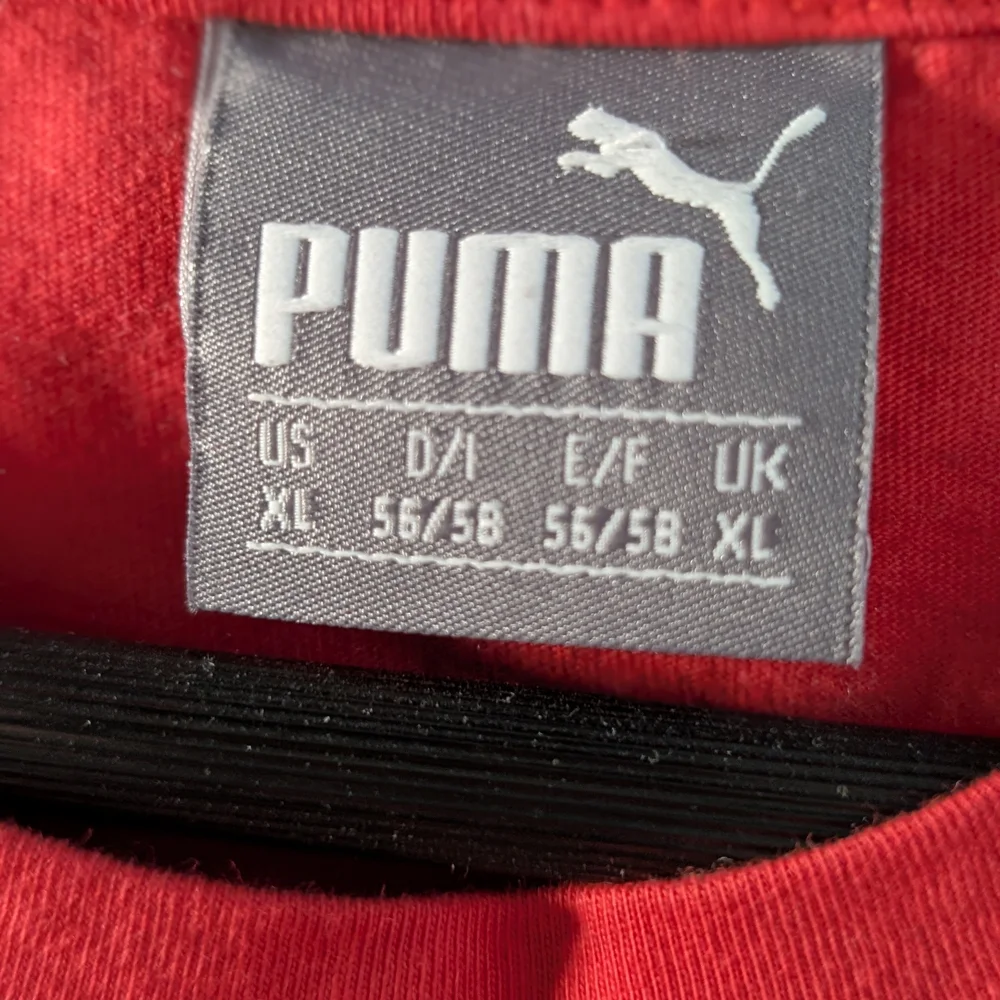 Puma Red Men's Short Sleeve Graphic Tee with Italian Stripe - Picture 8 of 16